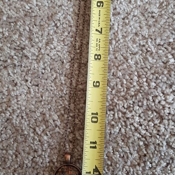 NWOT Library pendant with matching chain necklace - Picture 3 of 5